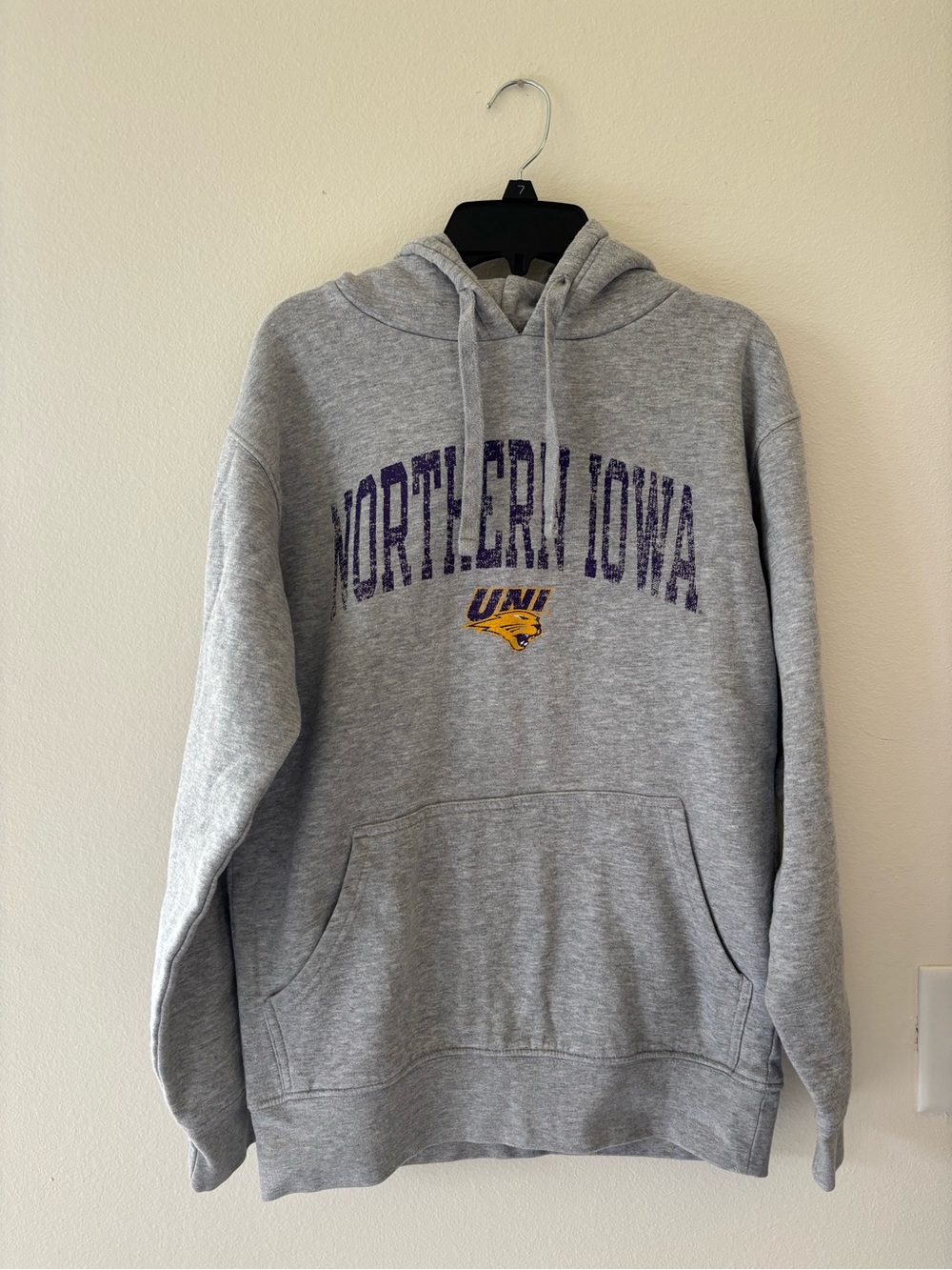 Russell Athletic University of Northern Iowa (UNI) Women’s Grey Hoodie Size S